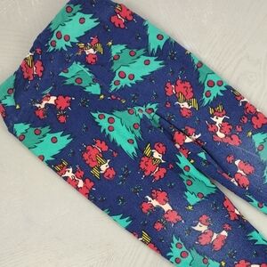 LuLaRoe Kids Leggings - Blue, Red, and Green